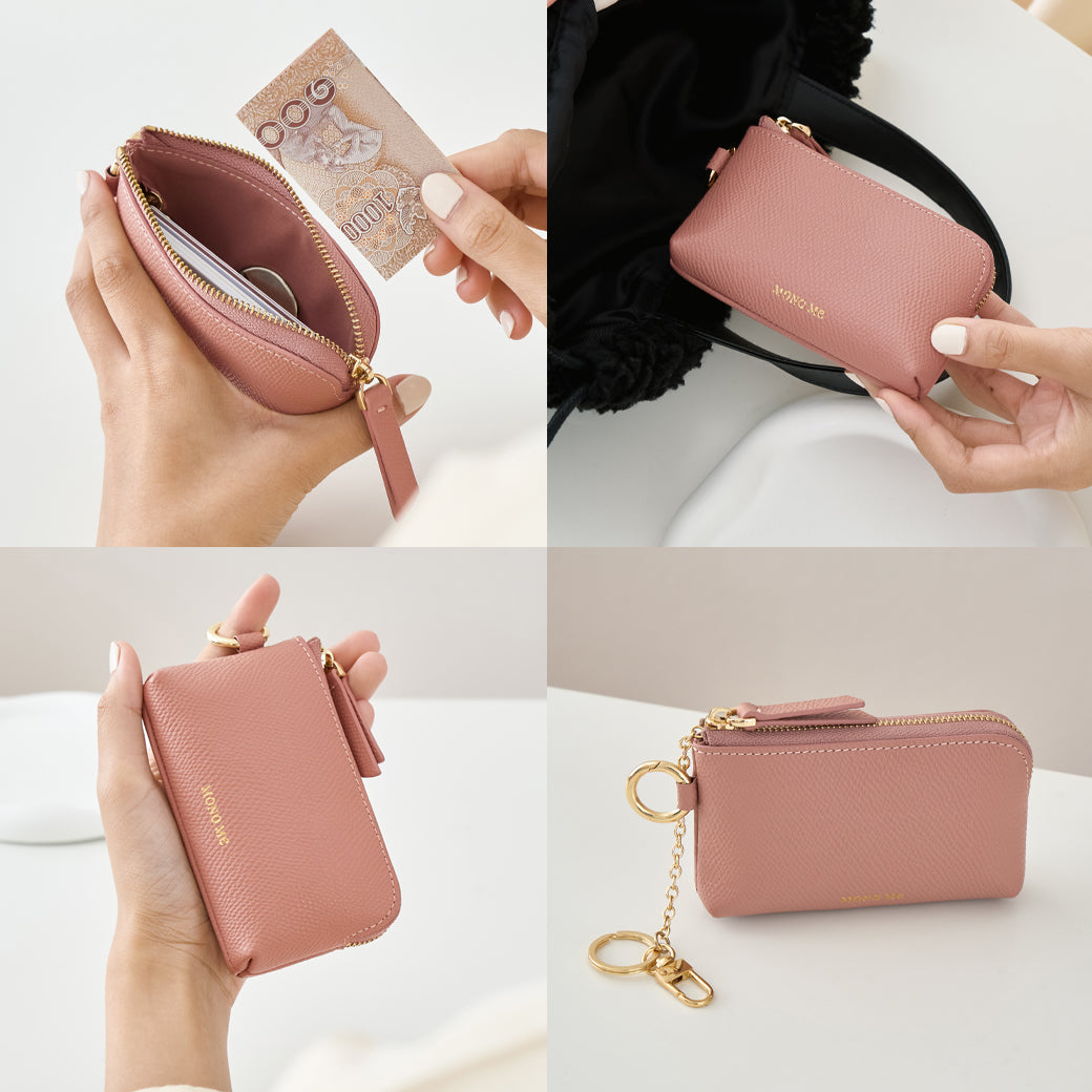 Leather Small Coin Purse for Men & Women Change Holder Twist Clap Pouch  Mini Wallet for Credit Card Triple Frame Wallet Clutch - AliExpress