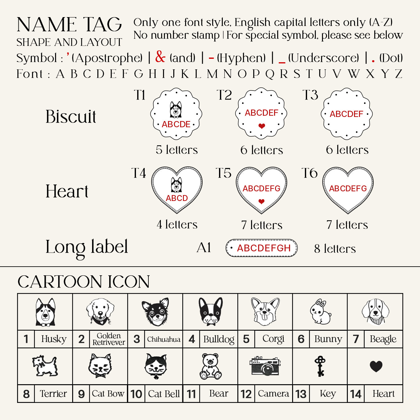 Name Tag - HEART